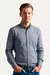 Camisa manga longa slim fit button down xadrez Atittude na internet