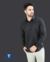 Camisa manga longa slim fit básica lisa - loja online