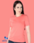 Camiseta feminina t-shirt baby long gola redonda na internet