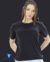 Camiseta feminina t-shirt baby long gola redonda - Atittude Store