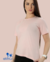 Camiseta feminina t-shirt baby long gola redonda na internet