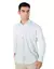 Camisa jeans manga longa slim fit delavê Atittude