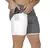 shorts de corrida masculino 2 em 1 calções esportivas masculinas de