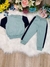 Conjunto de Moletom Jaqueta e Calça Verde e Azul Marinho na internet