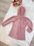 Casaco Infantil Pelúcia Canelado Forrado Rose C/ Capuz Botões - Atittude Store