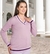 Suéter Feminino Blusa Plus Size Manga Longa Colegial
