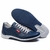 Sapatênis Casual Conforto Couro Azul