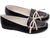Mocassim Feminino Rasteiro Preto
