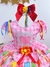 Vestido Infantil Junino Festa São João Rosa Xadrez Girassol