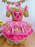 Vestido Infantil Junino Amarelo Com Estampa Colorida Festas - Atittude Store