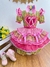Vestido Infantil Junino Amarelo Com Estampa Colorida Festas - comprar online