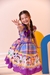Vestido Infantil Junino Luxo Xadrez Lilás Fogueira Festa São João - comprar online