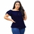 Blusa Feminina Ciganinha Ombros A Mostra Casual Lisa Crepe Acetinado - Atittude Store