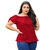 Blusa Feminina Ciganinha Ombros A Mostra Casual Lisa Crepe Acetinado