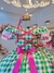 Vestido Infantil Junino Caipira Xadrez Verde e Branco Luxo - comprar online