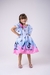 Vestido Temáticos Kids Tik Tok Azul Bebe