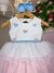 Vestido Vila Lele Bebe Lolo Saia Rosa e Azul