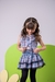 Conjunto Junino Miss Cherry Melissa Xadrez Azul Bebe na internet