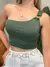 Cropped Feminino em Suplex Alça Única com Fivela Lira Ref. 1404 - comprar online