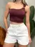 Imagem do Cropped Feminino em Suplex Alça Única com Fivela Lira Ref. 1404