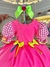 Vestido Infantil Junino Caipira Rosa Neon Colorido Xadrez - comprar online