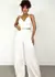 Conjunto Feminino em Viscolinho Calça Pantalona e Cropped de Alça Manu Ref. 13