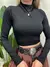 Cropped Feminino em Ribana Manga Longa com Gola Ramona Ref. 889 - Atittude Store