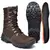 Imagem do Bota Coturno Couro Masculina Adventure Café Cano Longo Komet Cmr Shoes