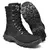 Bota Coturno Couro Masculina Adventure Preta Cano Longo Foran Cmr Shoes - loja online