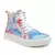 Tenis Bota Plataforma para Academia Feminina Cano Longo e Ziper GUGI BW - comprar online