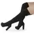 Bota Over The Knee Salto Alto Grosso Meia Pata Feminina C9