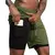 shorts de corrida masculino 2 em 1 calções esportivas masculinas de - comprar online