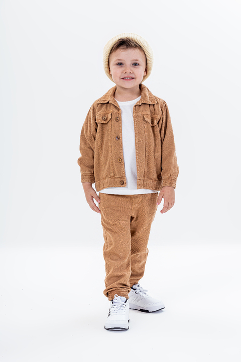 Conjunto 3 Peças Menino, Jaqueta, Calça Jogger e Camiseta - comprar online