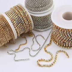 QIAO-cadenas de diamantes de imitación para ropa, adornos de cristal con purpurina 9 mts. - Importadora Serendipia-Etéreo 