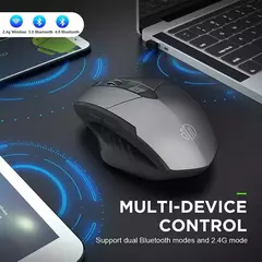 INPHIC-ratón inalámbrico PM6 para oficina, Mouse recargable con Bluetooth, 2,4
