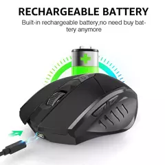 INPHIC-ratón inalámbrico PM6 para oficina, Mouse recargable con Bluetooth, 2,4 - Importadora Serendipia-Etéreo 