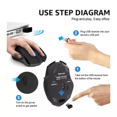 INPHIC-ratón inalámbrico PM6 para oficina, Mouse recargable con Bluetooth, 2,4 - comprar en línea