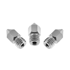 Boquilla roscada de acero inoxidable para impresora 3D, boquilla MK8 M6 0,2 0,3