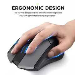 INPHIC-ratón inalámbrico PM6 para oficina, Mouse recargable con Bluetooth, 2,4 en internet