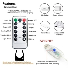 Cortina de luces LED para decoración. - comprar en línea