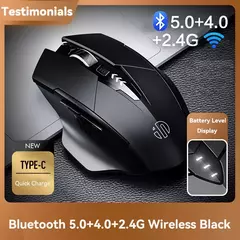 INPHIC-ratón inalámbrico PM6 para oficina, Mouse recargable con Bluetooth, 2,4 - tienda en línea