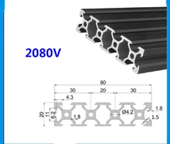 Imagen de Perfil de aluminio con ranura en V
