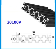 Perfil de aluminio con ranura en V - Importadora Serendipia-Etéreo 