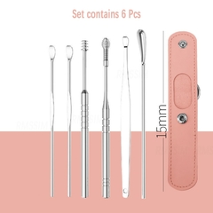Juego de limpiador de oidos, Kit de limpieza de oreja en espiral, facil de quita - tienda en línea