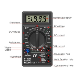 Multímetro Digital DT830B AC/DC LCD 750/1000V voltímetro amperímetro Ohm Test - Importadora Serendipia-Etéreo 