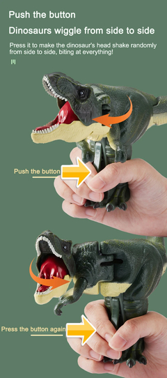 Juguete de dinosaurio ZaZaZa para niños, juguete creativo sin batería, telescópico, oscilación de primavera, juguetes Fidget, regalos de Navidad para niños