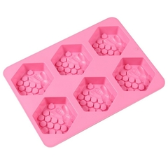 Molde de jabón de silicona de panal de abeja cuadrado 3D. - Importadora Serendipia-Etéreo 