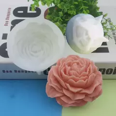 Molde de vela de silicona de flor de peonía grande, herramienta de horneado de - Importadora Serendipia-Etéreo 