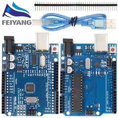 Placa de desarrollo UNO R3 ATmega328P CH340 CH340G para Arduino UNO R3 con cabez - tienda en línea