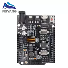 Imagen de Placa de desarrollo UNO R3 ATmega328P CH340 CH340G para Arduino UNO R3 con cabez
